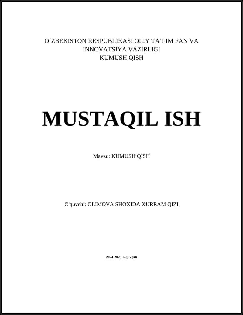 Kumush Qish