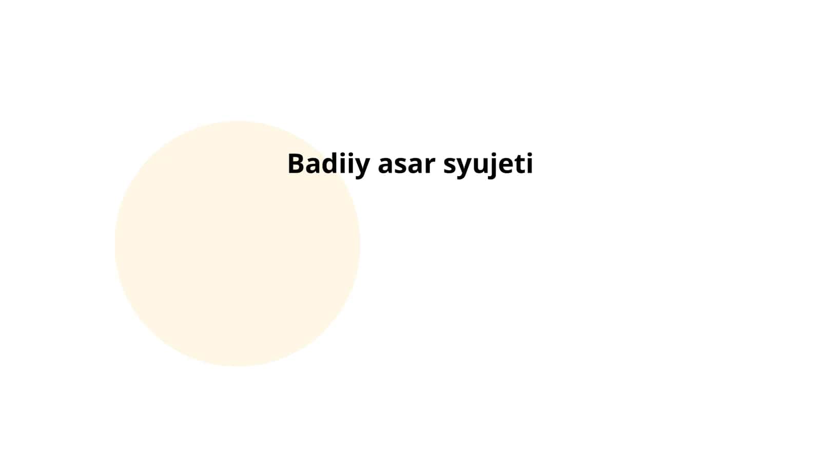 Badiiy asar syujeti