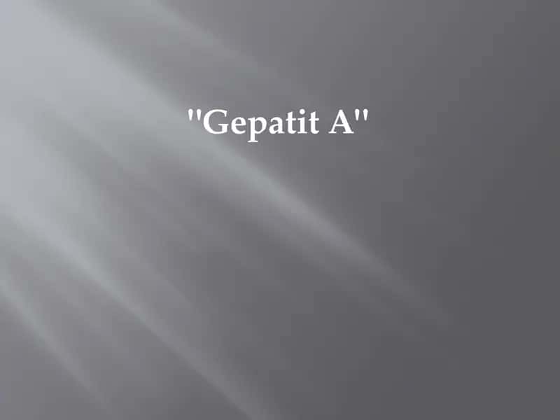 Gepatit A