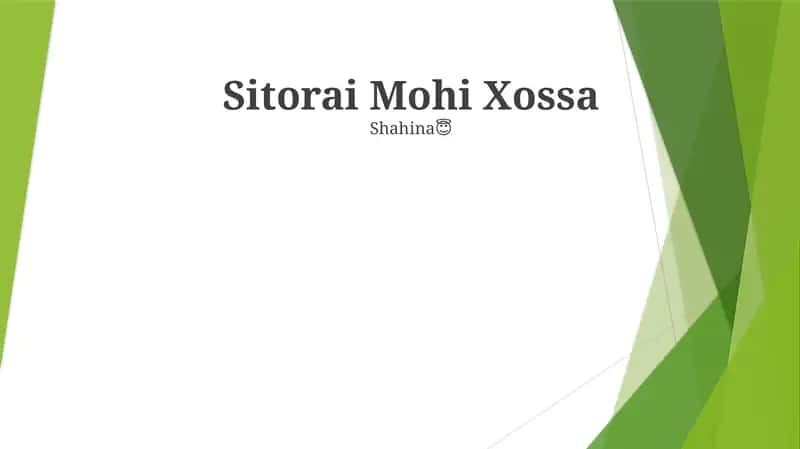 Sitorai Mohi Xossa