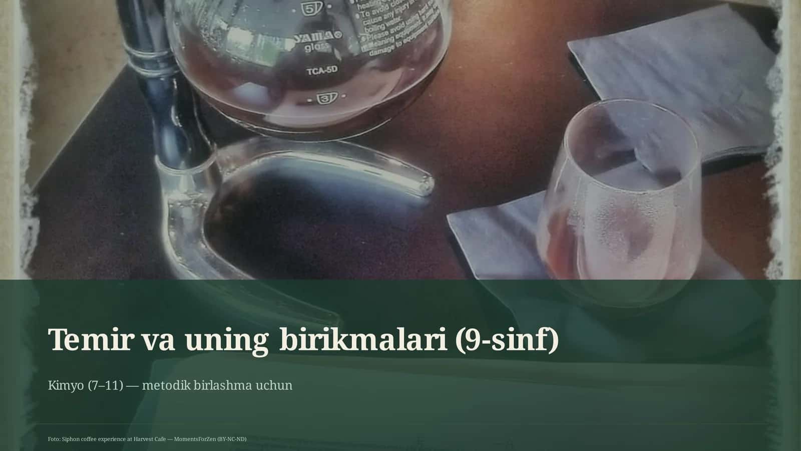 Temir va uning birikmalari (9-sinf)