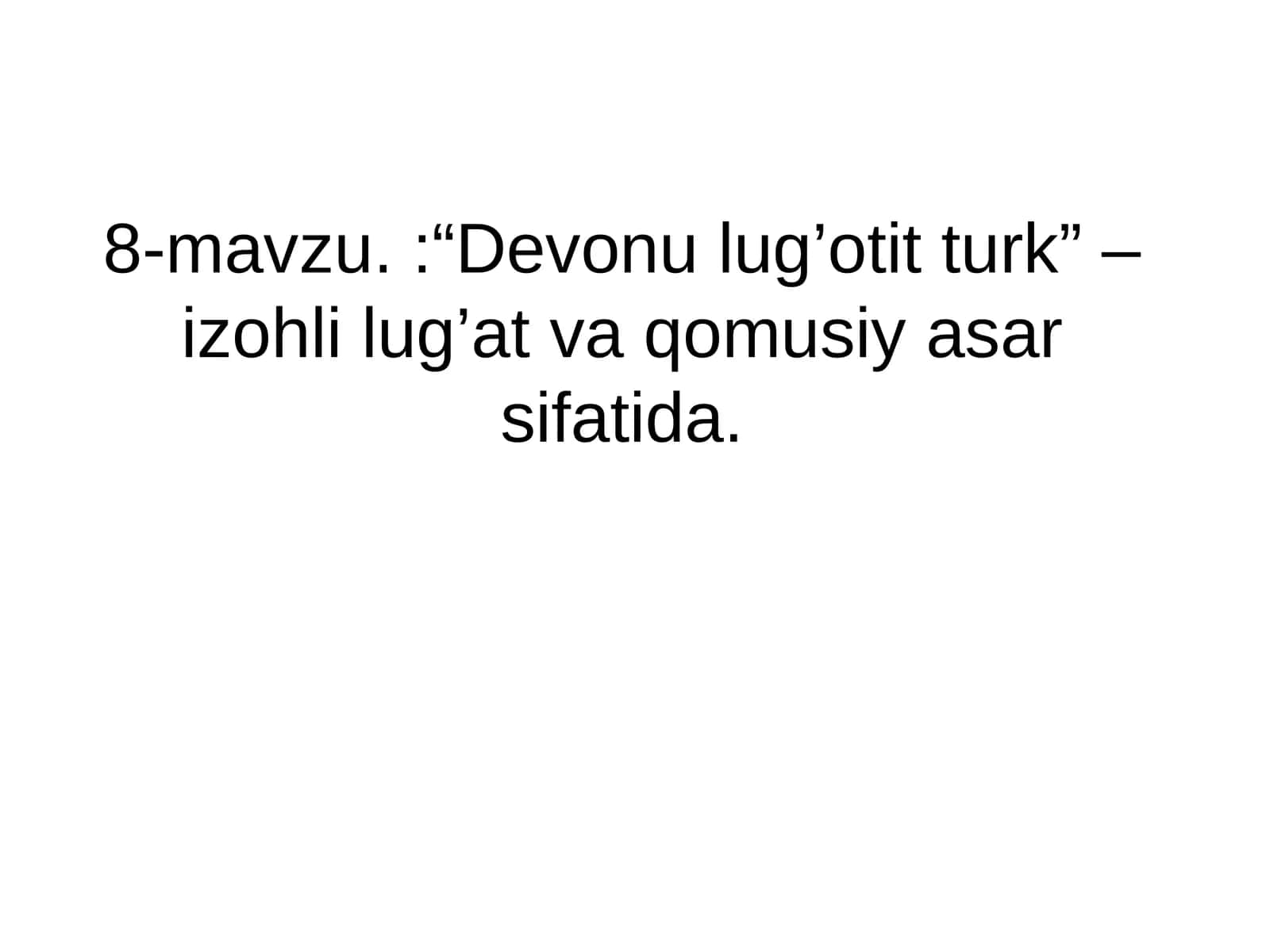 Devonu lug’otit turk