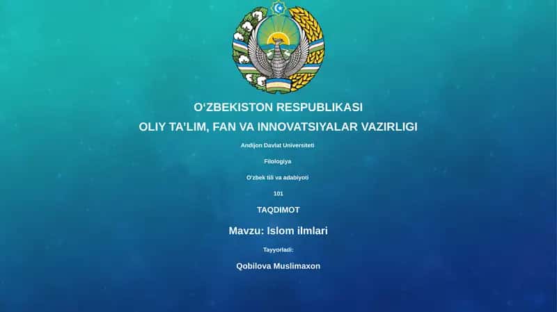 Islom ilmlari