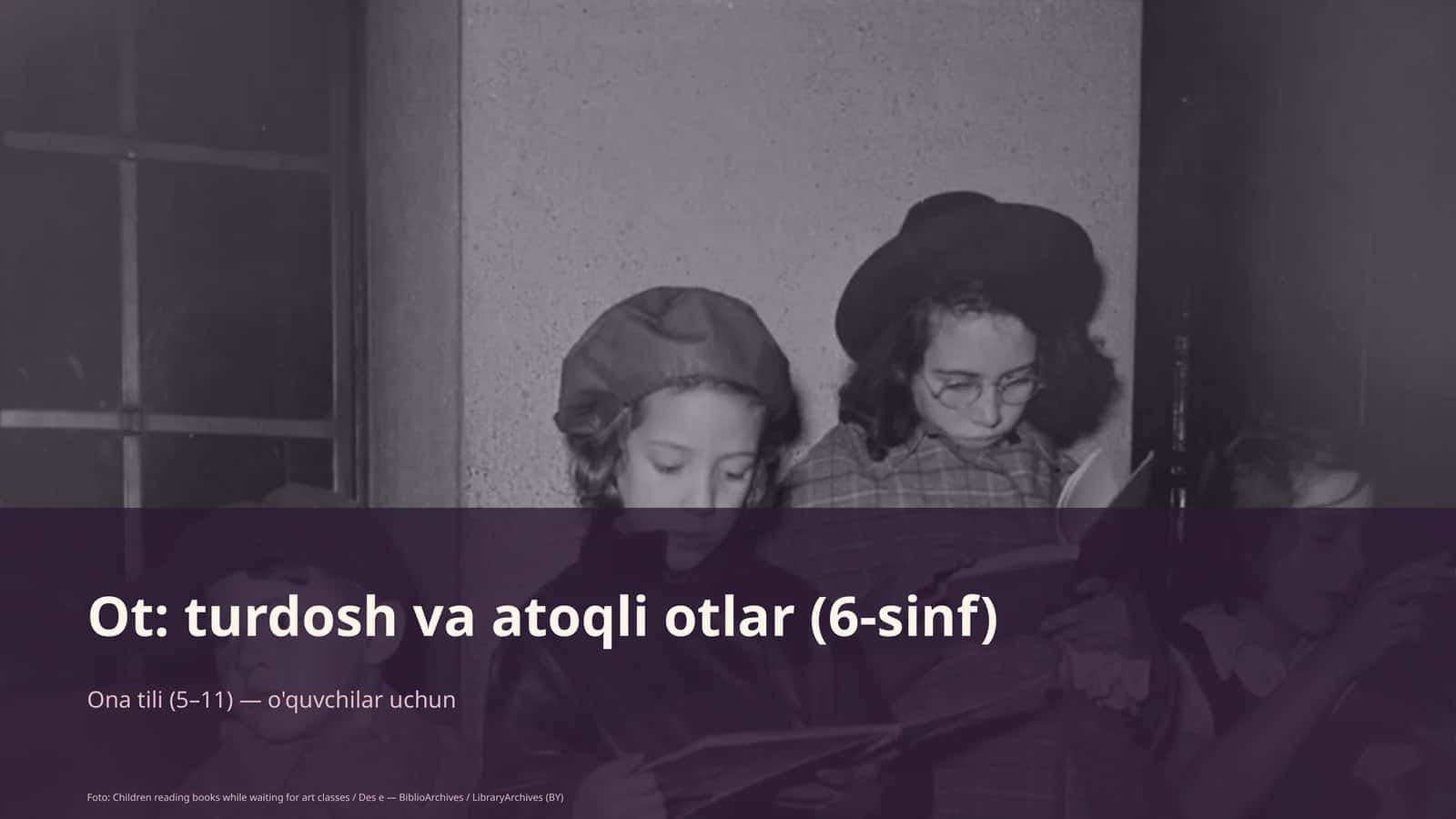 Ona tili (5-11) — o'quvchilar uchun