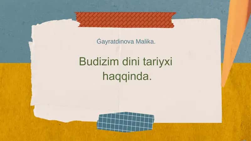 Buddizm Dini Tarixi
