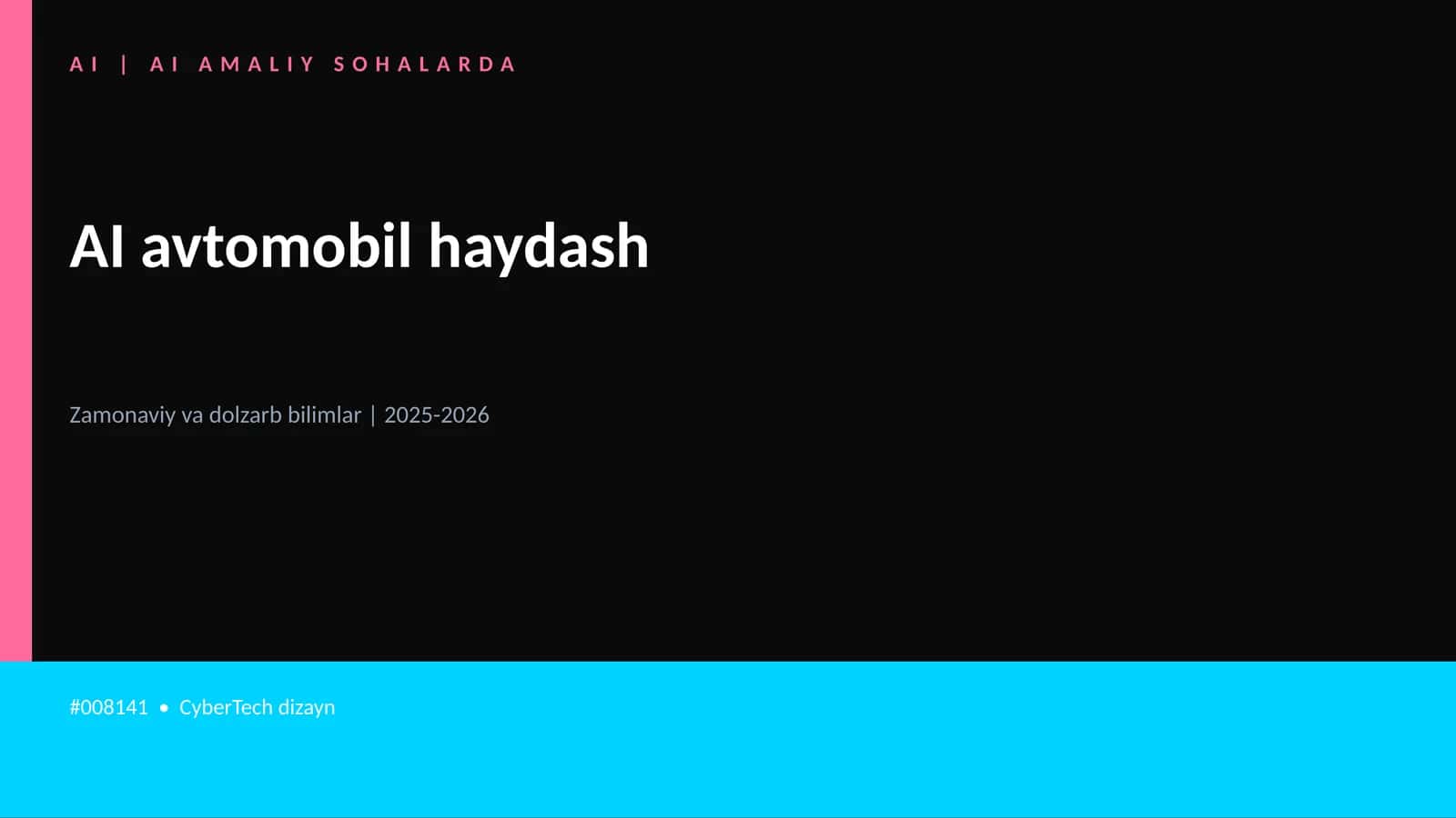 AI avtomobil haydash