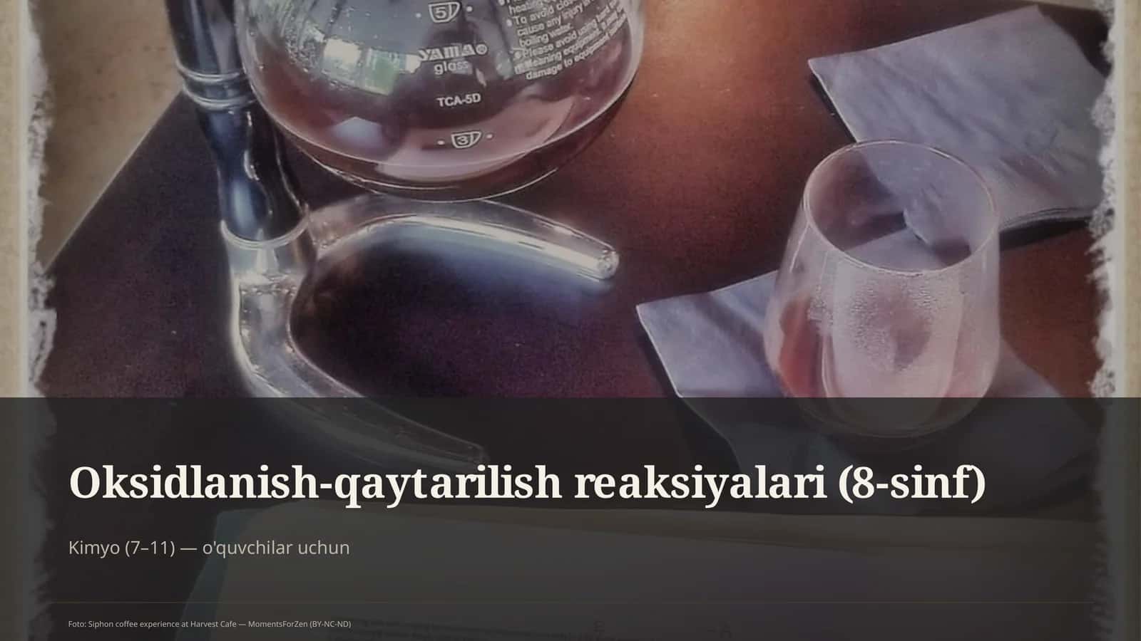 Oksidlanish-qaytarilish reaksiyalari (8-sinf)