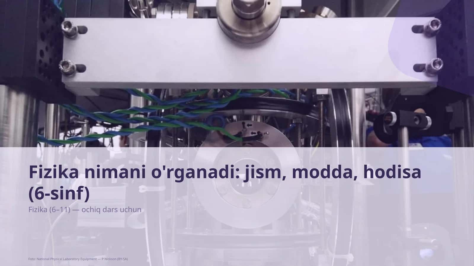 Fizika nimani o'rganadi: jism, modda, hodisa (6-sinf)