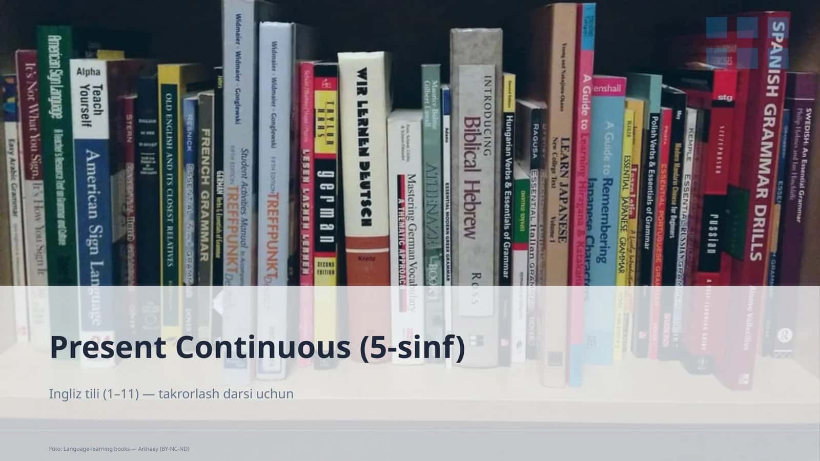 Present Continuous (5-sinf)