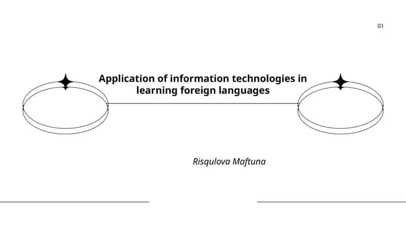 Chet tillarni o'rganishda mobil ilovalar (Application of information technologies in learning foreign languages)
