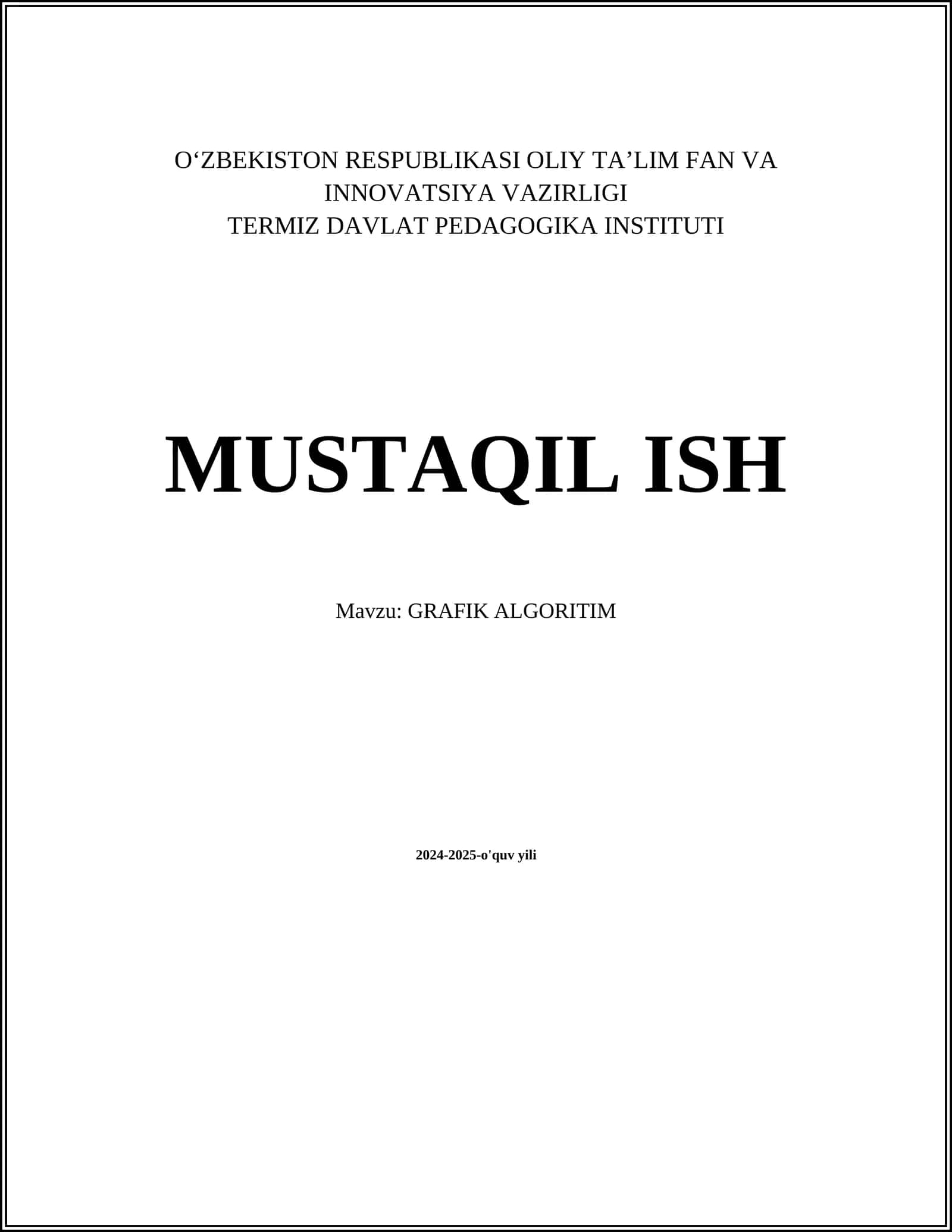 GRAFIK ALGORITIM