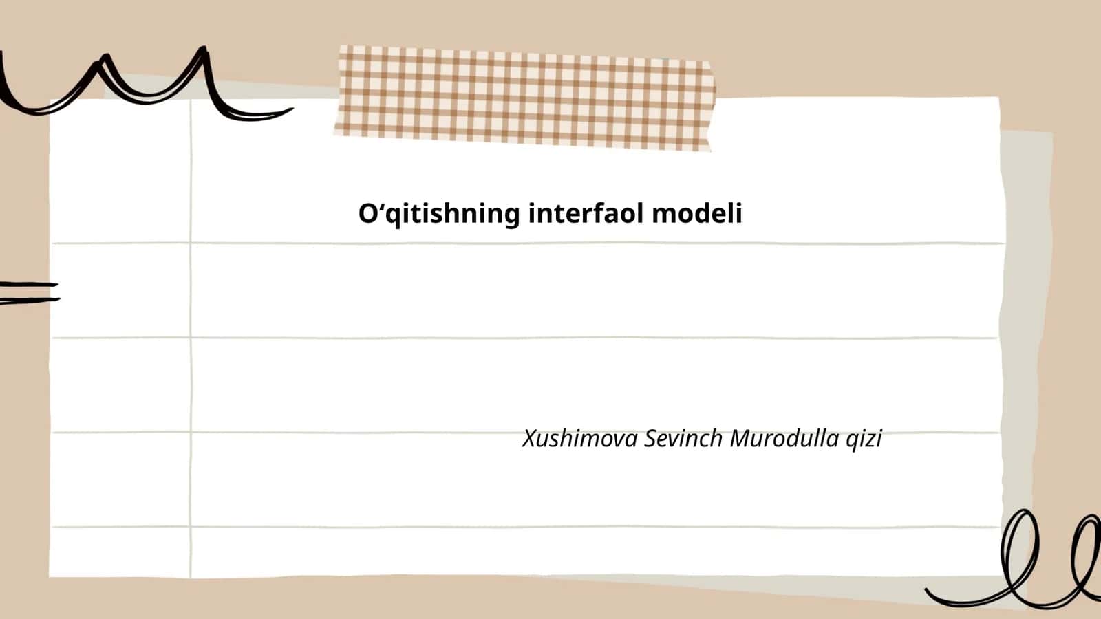 Interfaol o‘qitishning asosiy tamoyillari