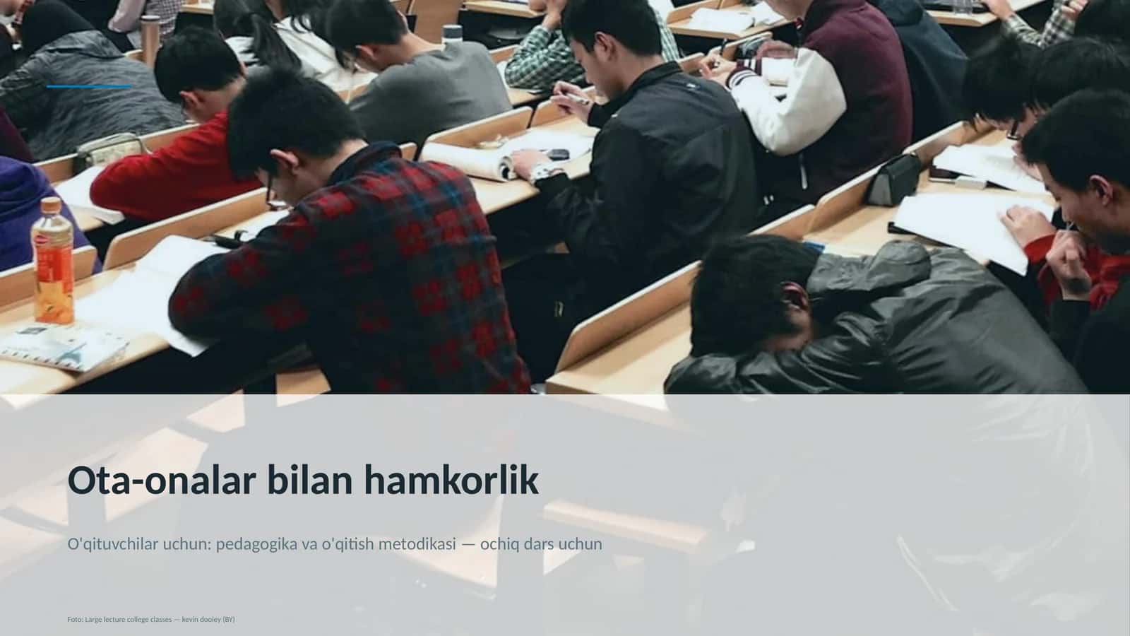 Ota-onalar bilan hamkorlik
