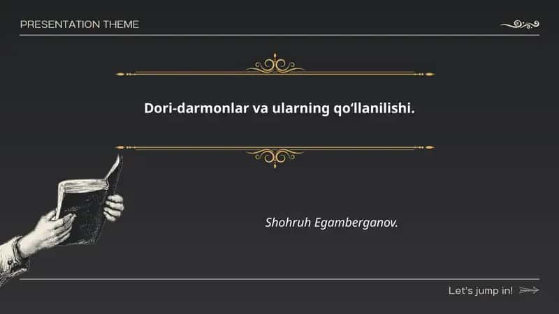 Dori-darmonlar va ularning qoʻllanilishi