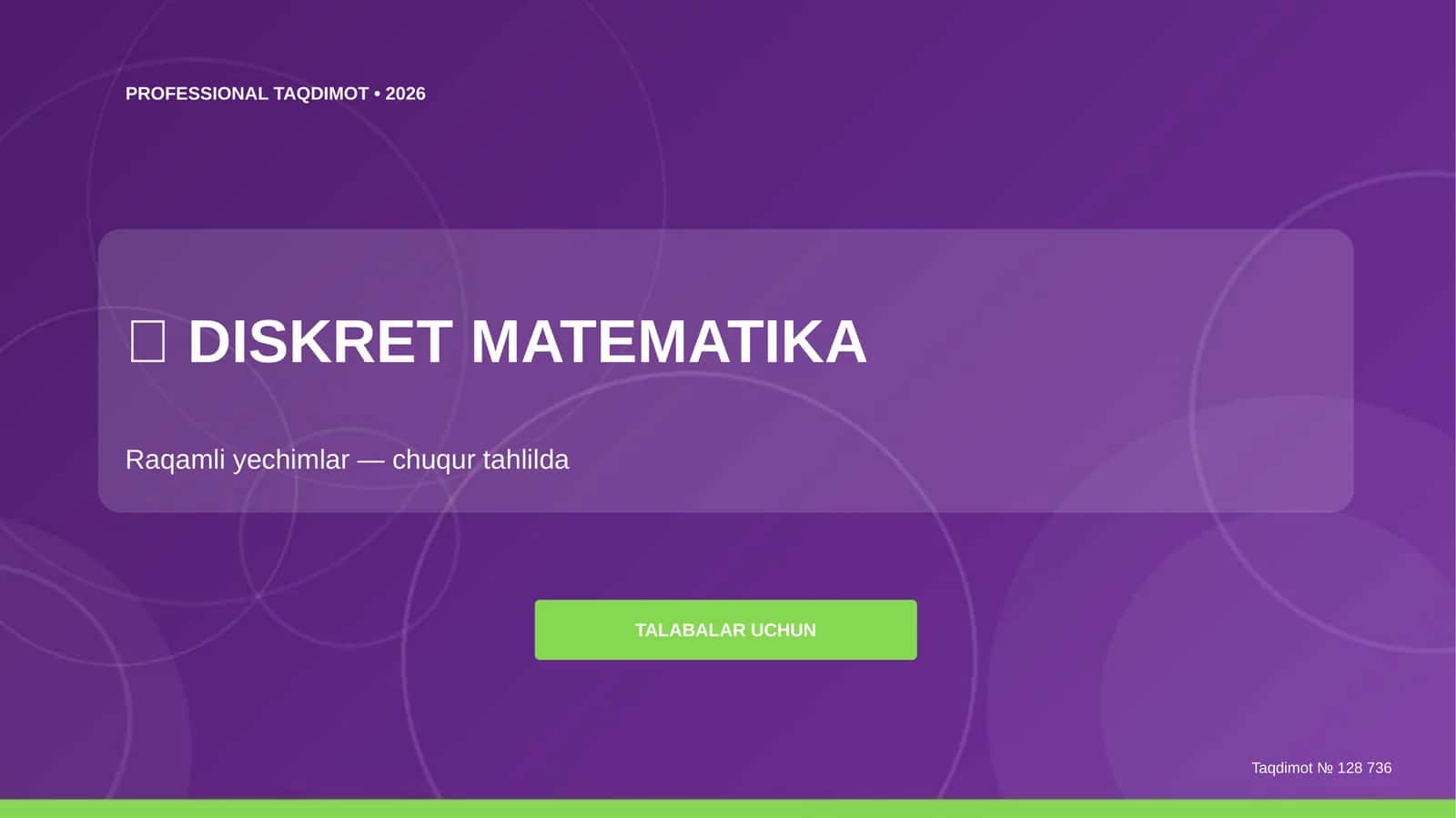 DISKRET MATEMATIKA