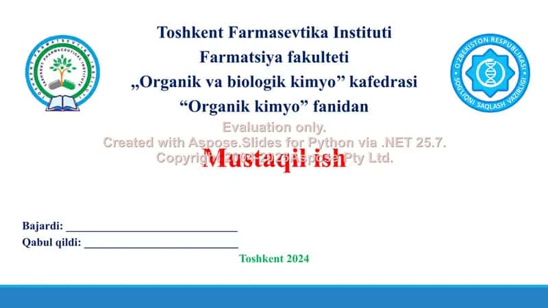 12. Bir asosli karbon kislotalarning olinish usullari. To'yinmagan bir asosli karbon kislotalar. Taqdimot, 15 bet.