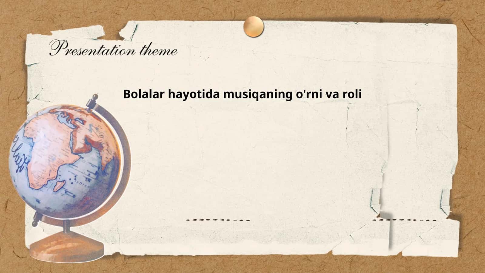 Bolalar hayotida musiqaning o'rni va roli