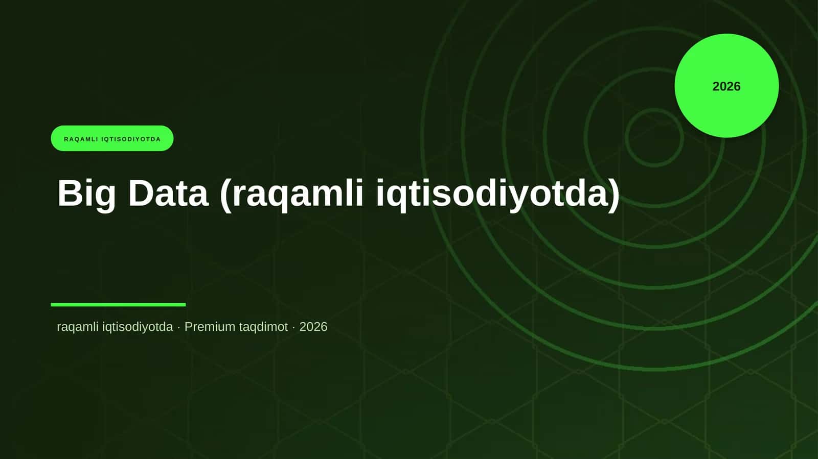 Big Data (raqamli iqtisodiyotda)
