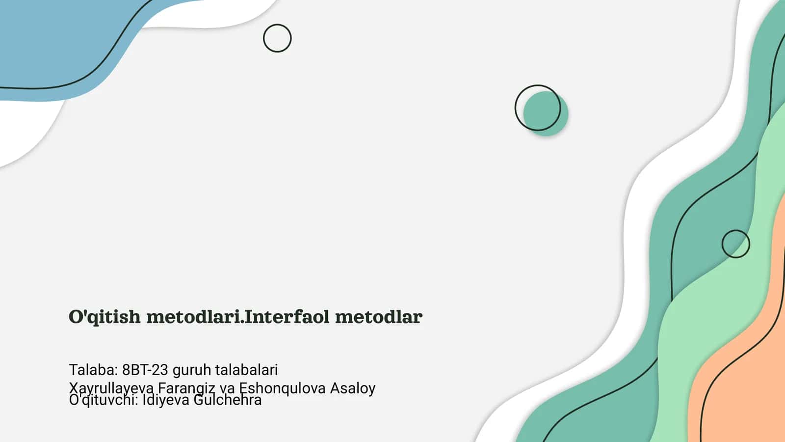 Interfaol metodlar