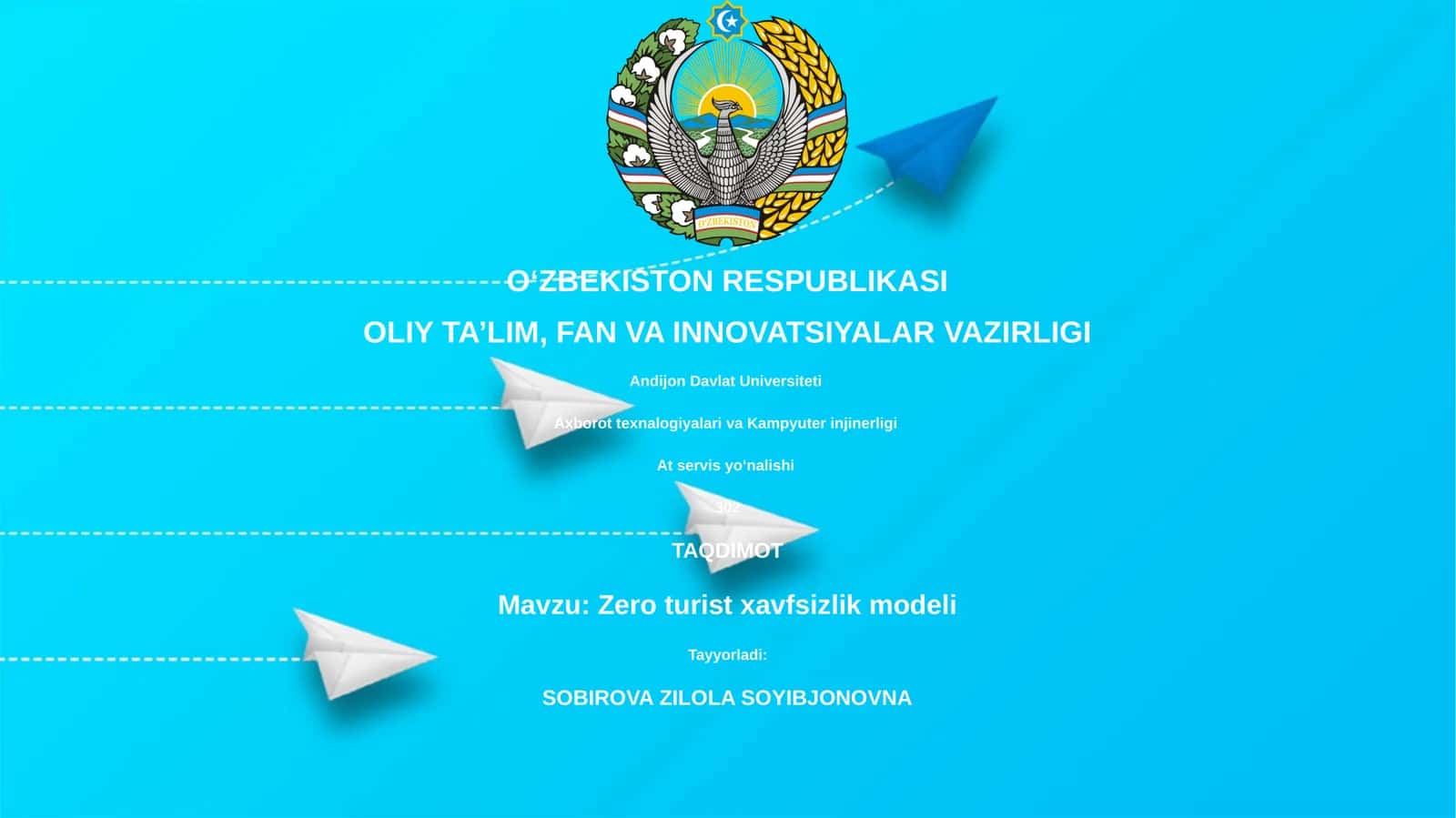 Zero turist xavfsizlik modeli