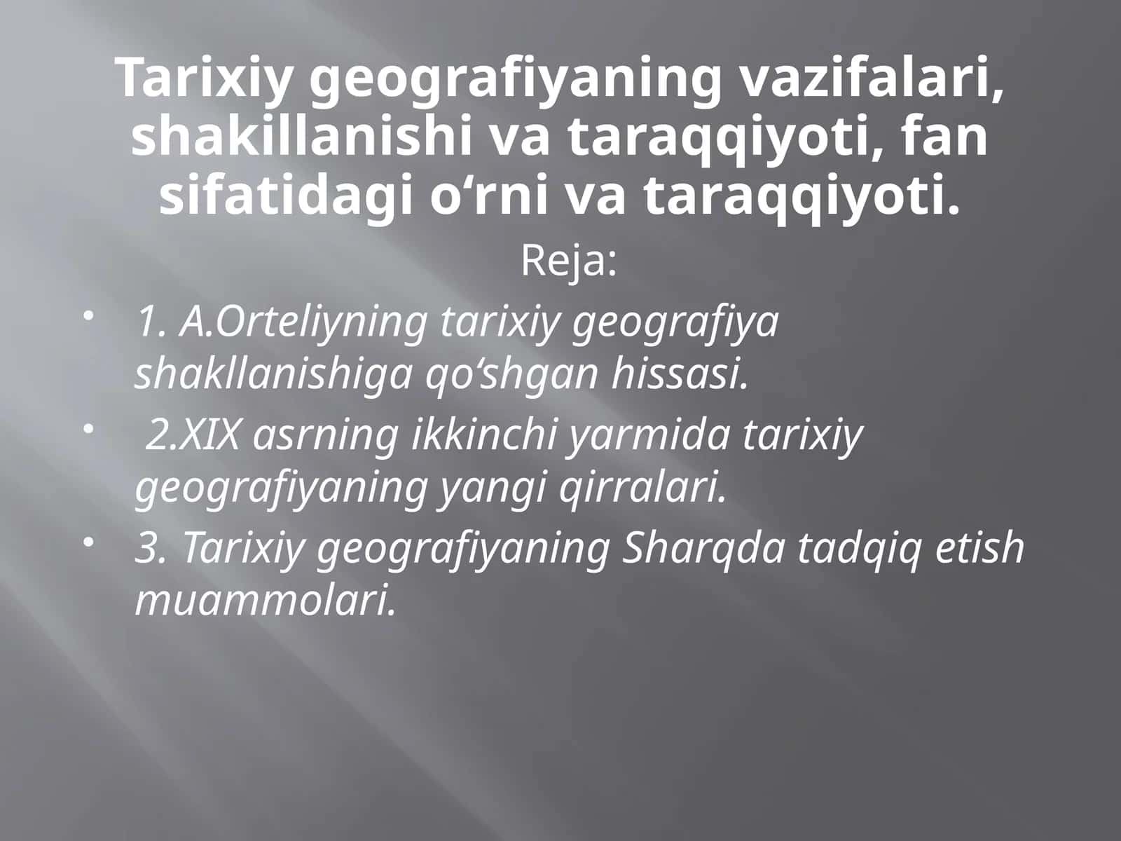 Qadimgi dunyo atlasi