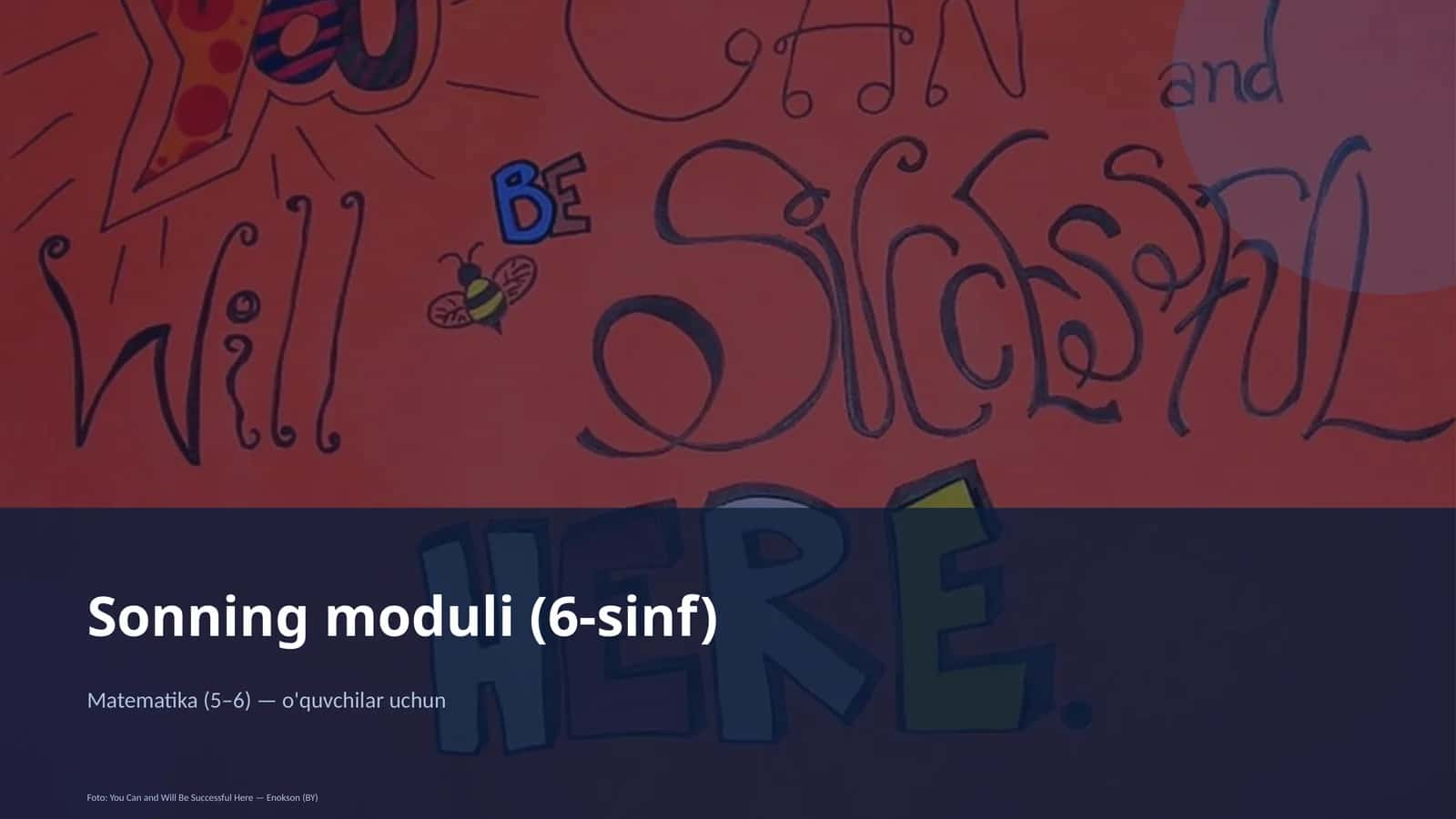 Sonning moduli (6-sinf)