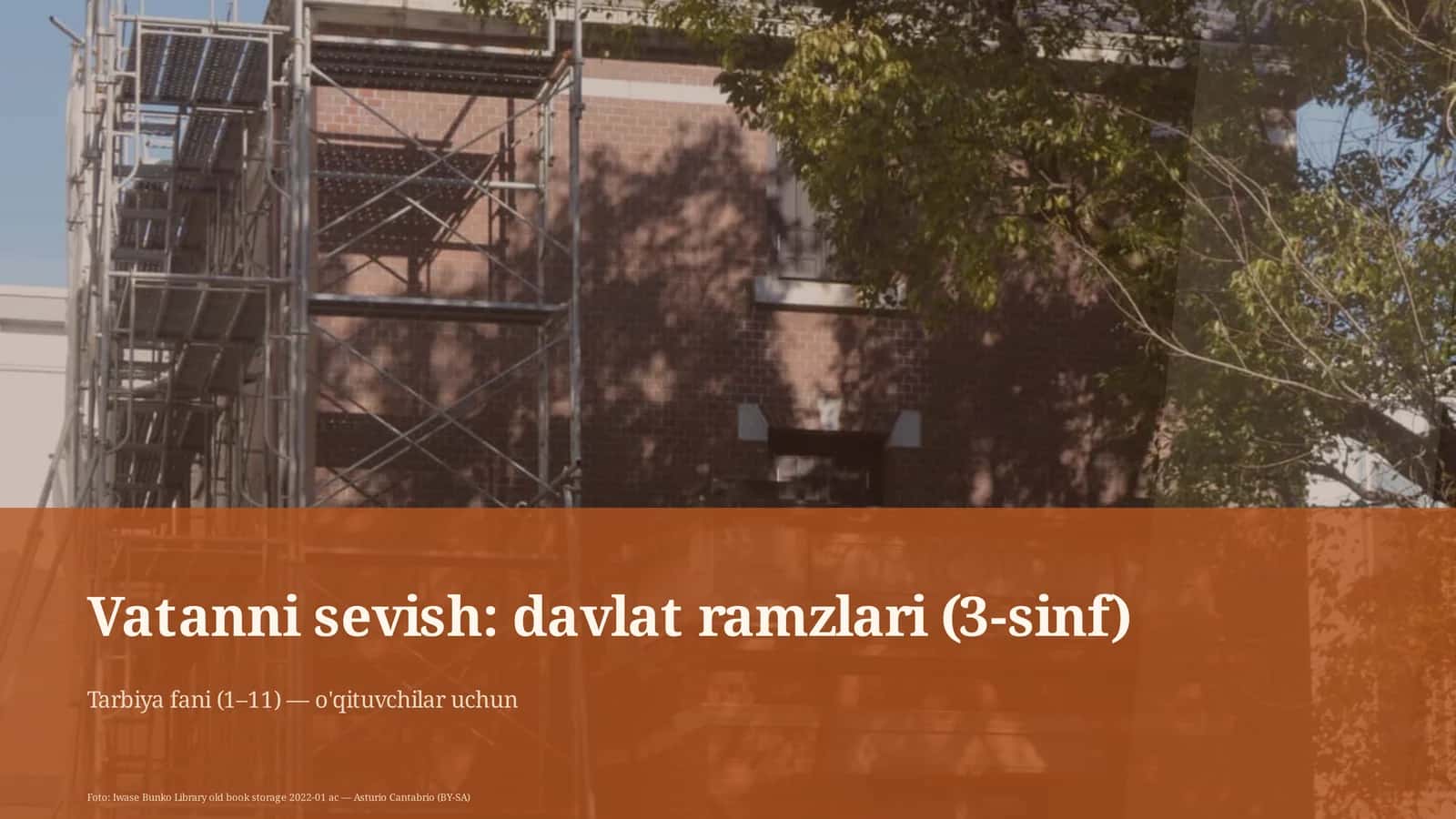 Vatanni sevish: davlat ramzlari (3-sinf)