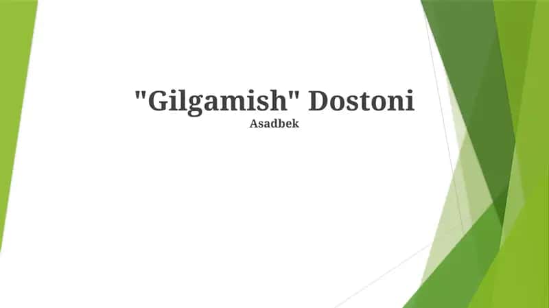 Gilgamish Dostoni