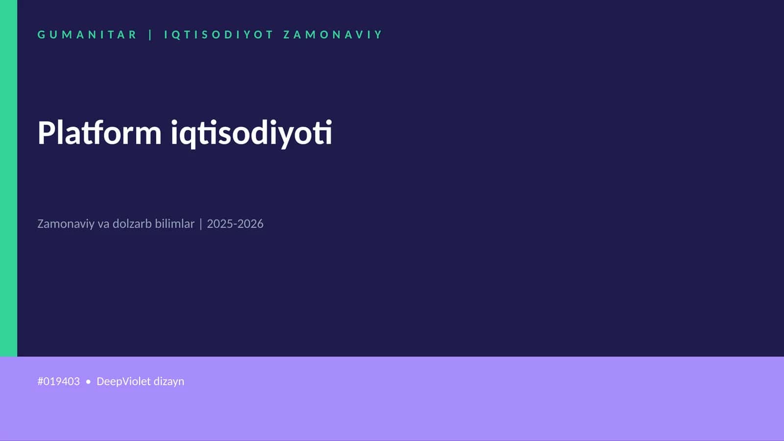 Platform iqtisodiyoti