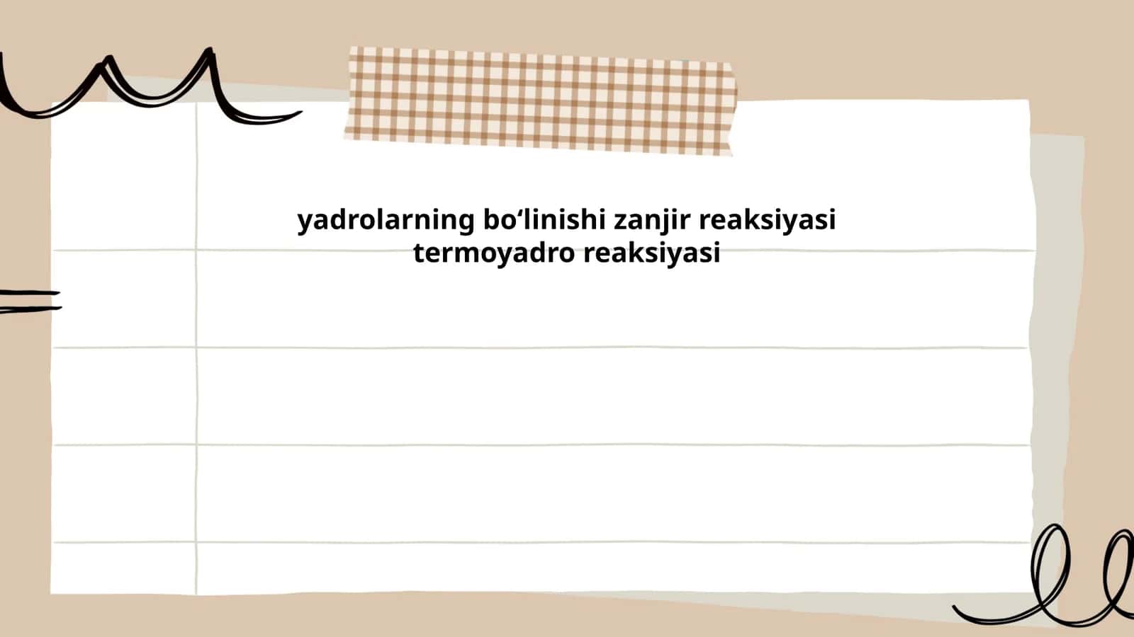 Termoyadro reaksiyalari asoslari