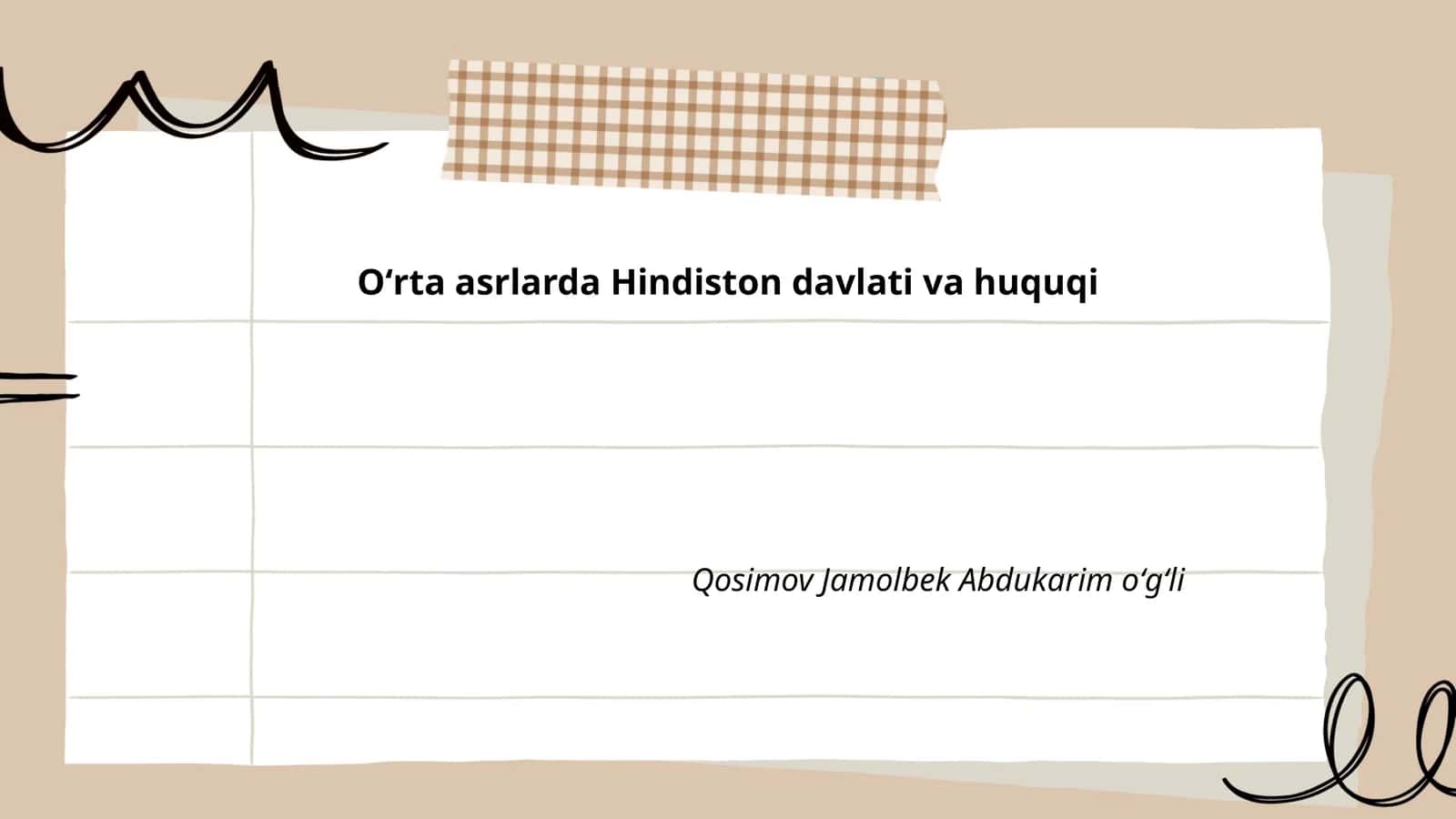 Oʻrta asrlarda Hindiston davlati va huquqi