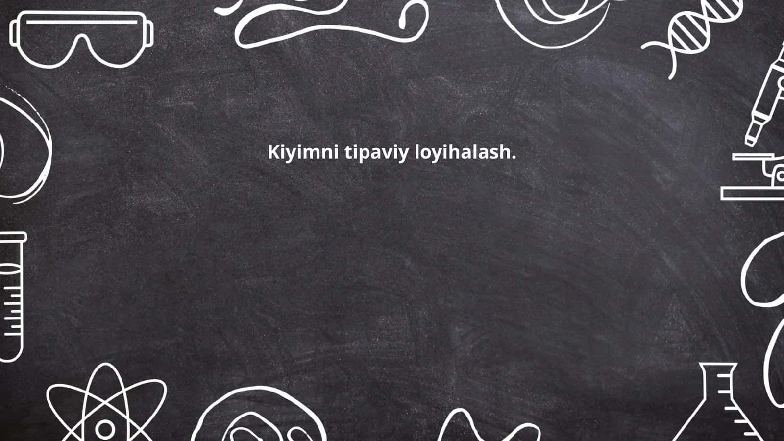 Kiyimni tipaviy loyihalash