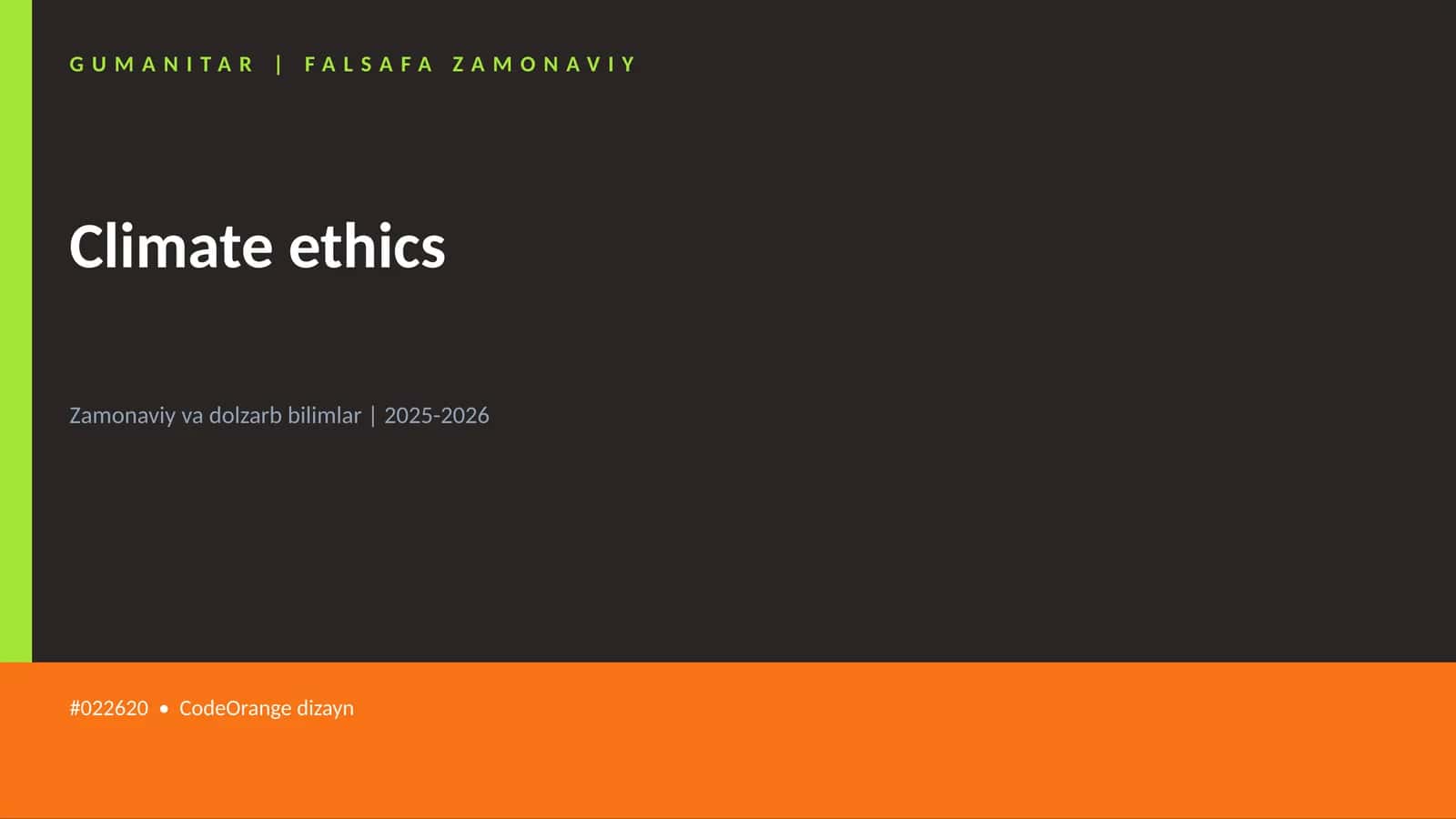 Climate ethics
