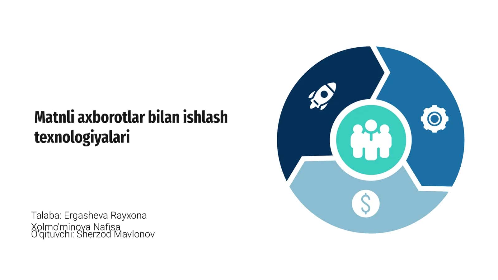 Matnli axborotlar bilan ishlash texnologiyalari