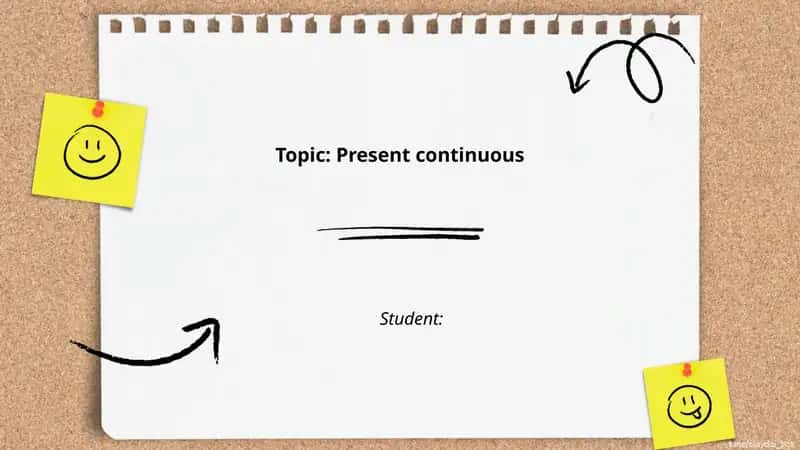 Present continuous