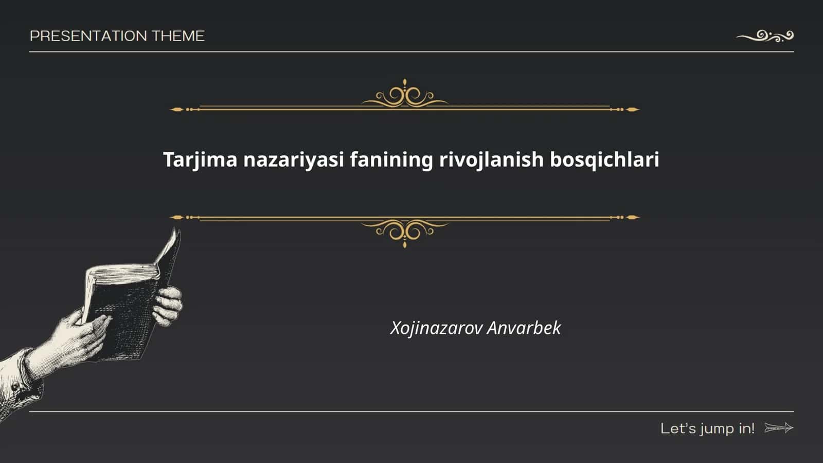 Tarjima nazariyasi fanining rivojlanish bosqichlari