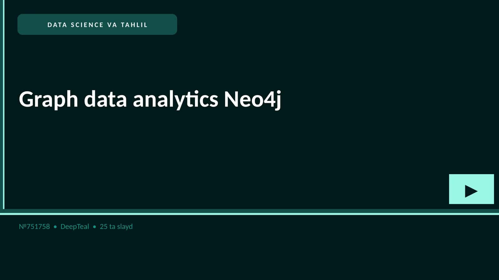 DATA SCIENCE VA TAHLIL