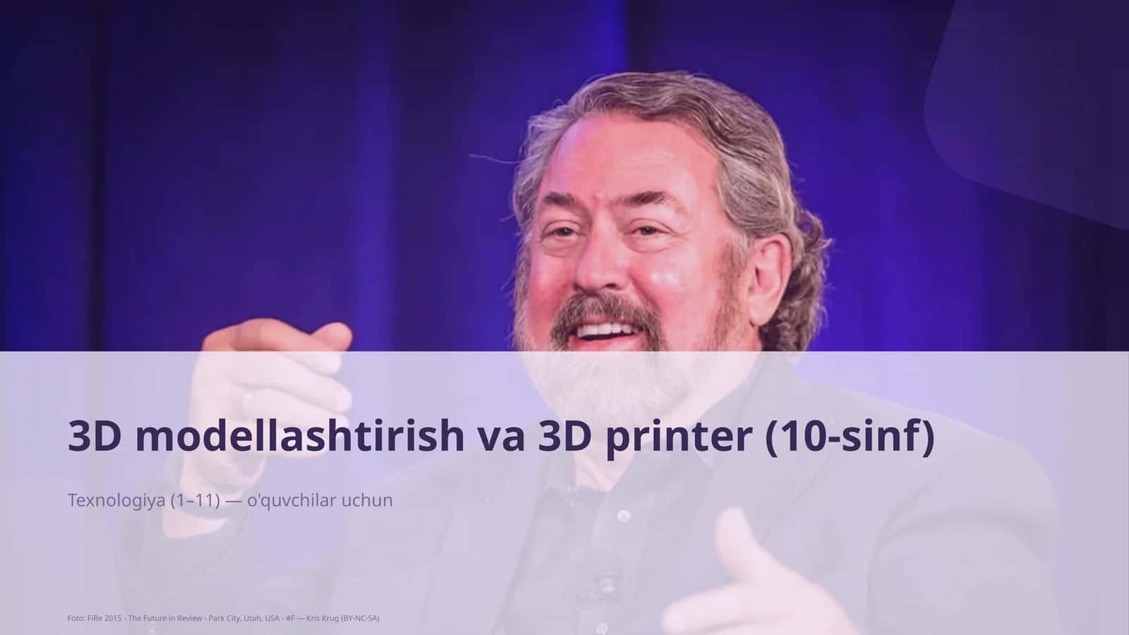 3D modellashtirish va 3D printer (10-sinf)