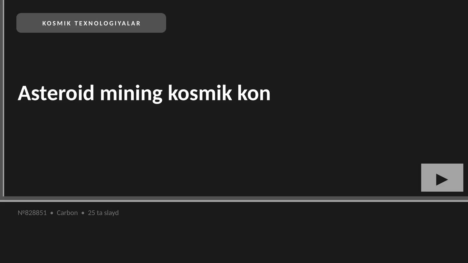 Asteroid mining kosmik kon