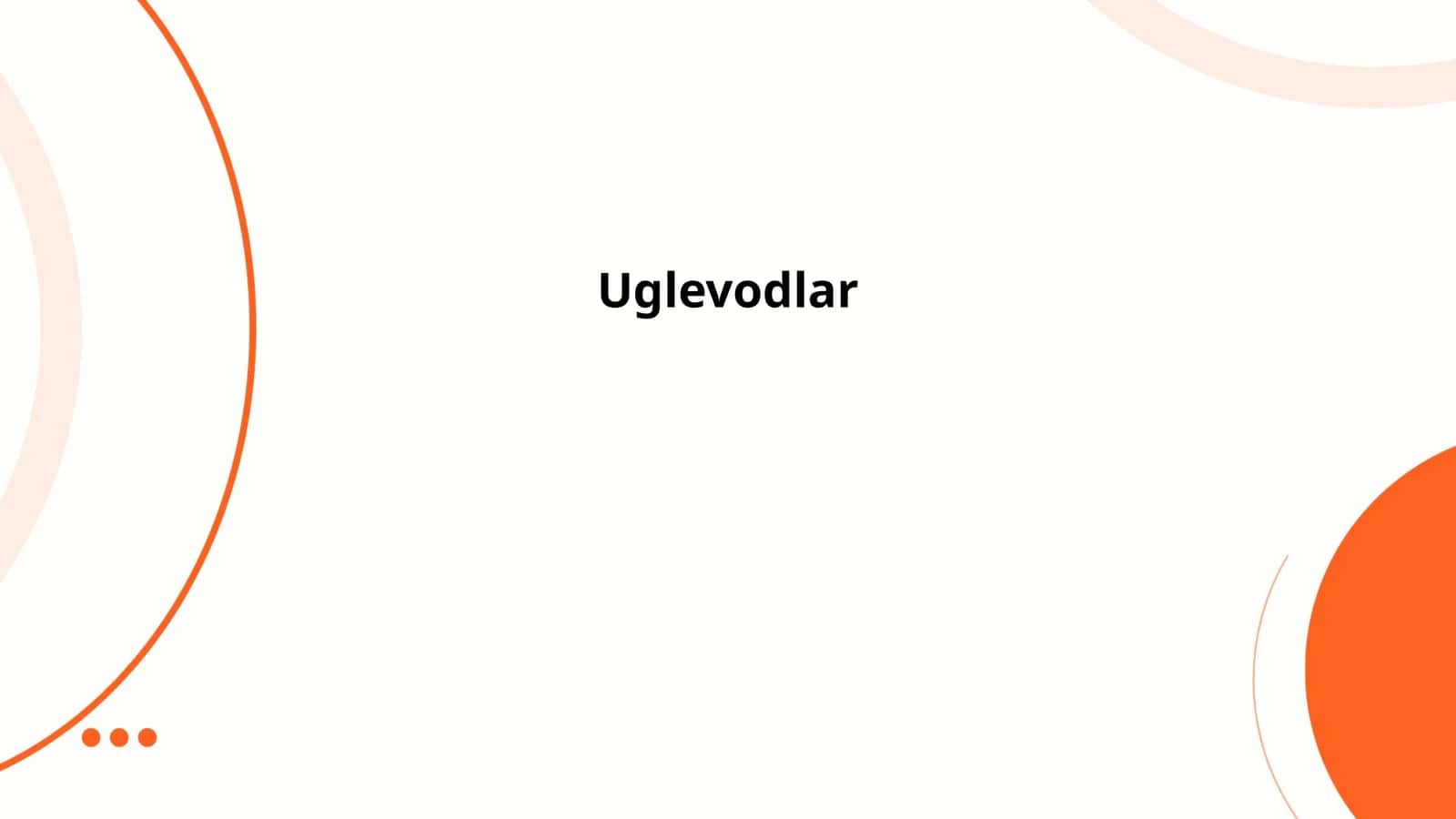 Uglevodlar