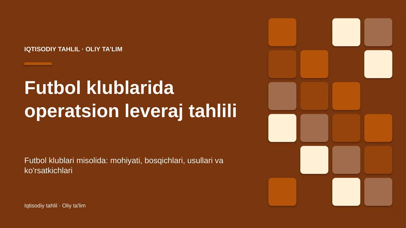 futbol klublarida operatsion leveraj tahlili 9345