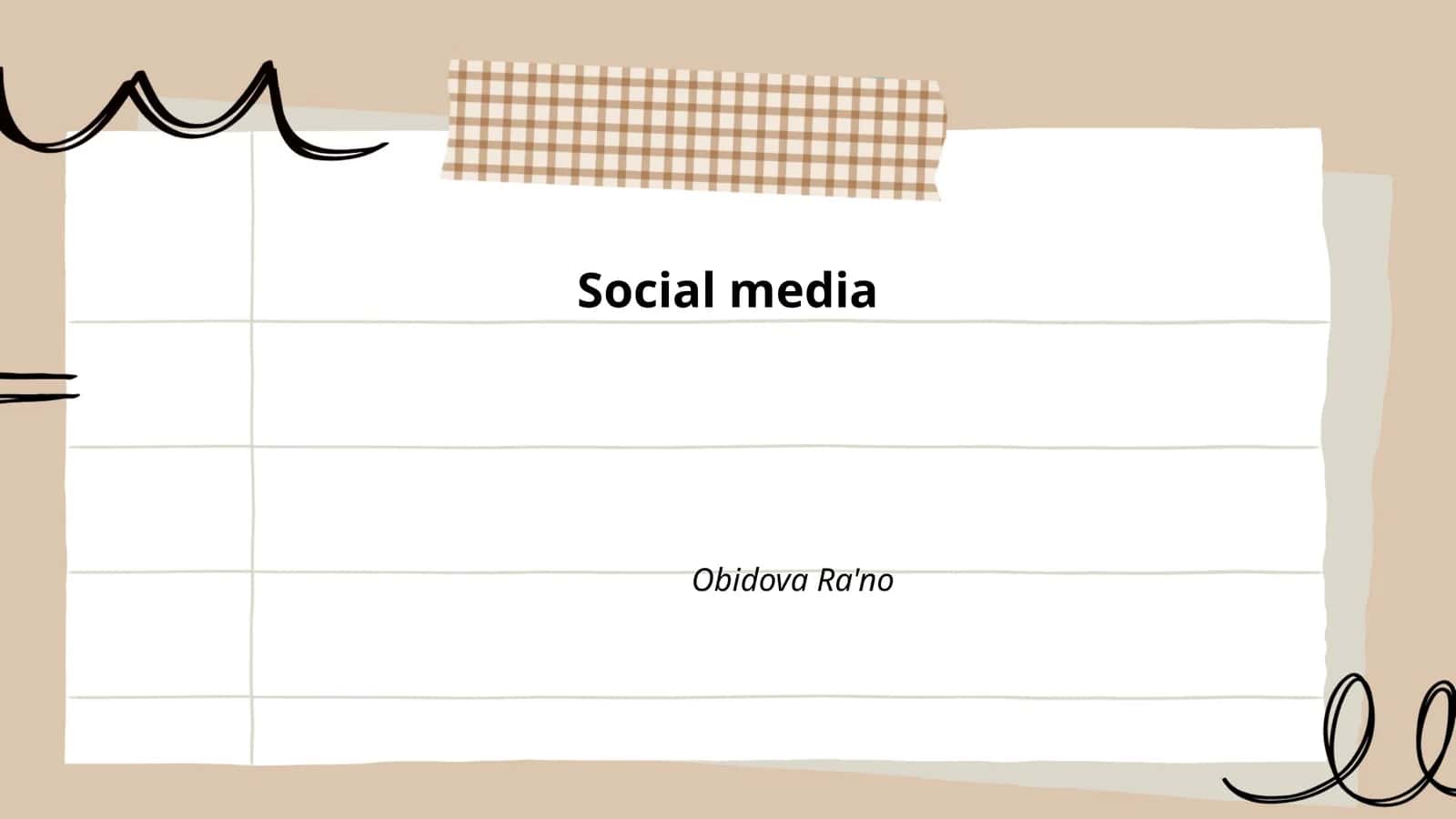 Social media impact on Mental Health