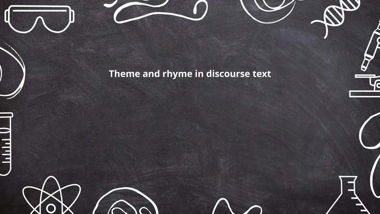 Theme and rhyme in discourse text
