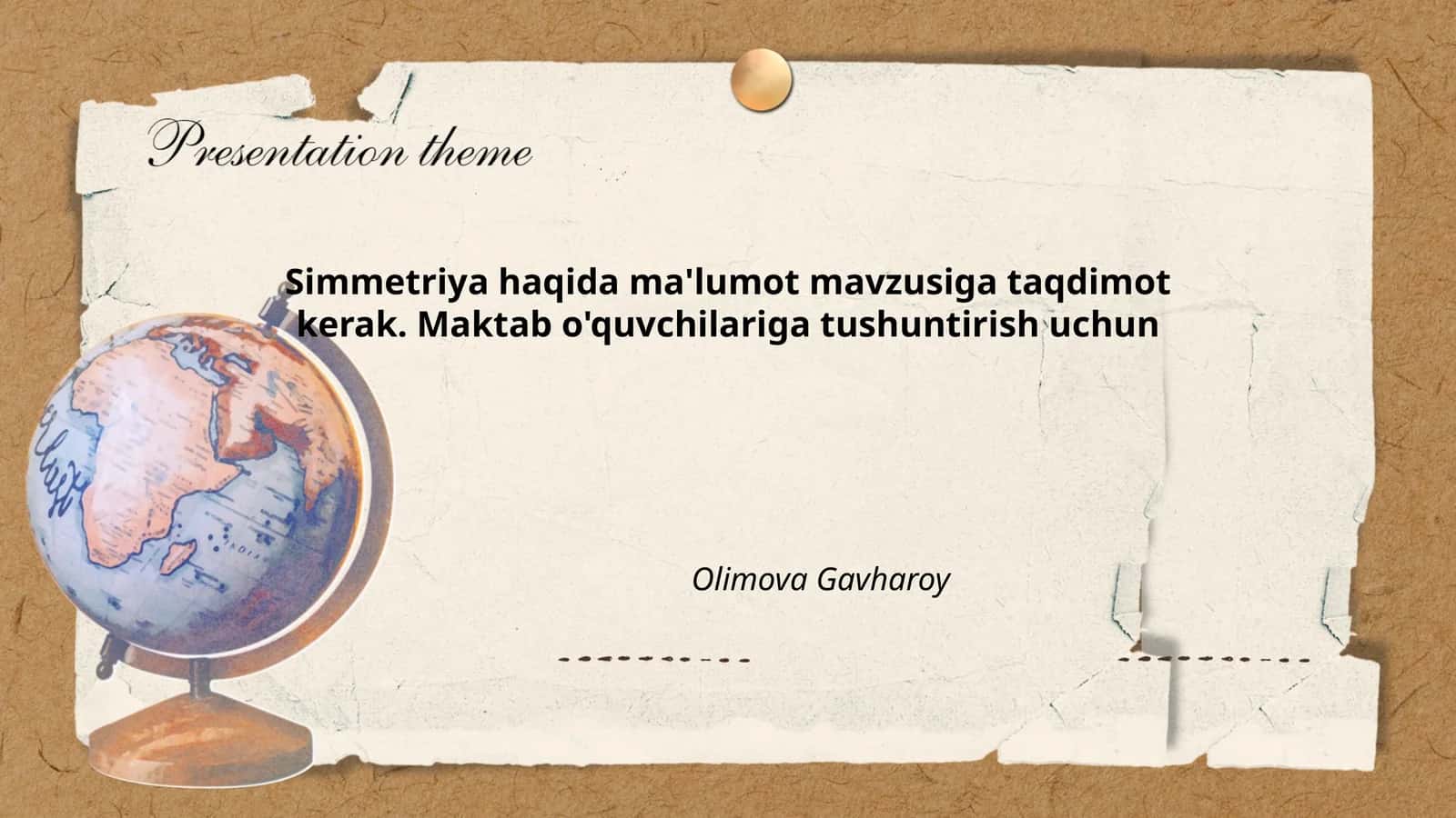 Simmetriya haqida ma'lumot