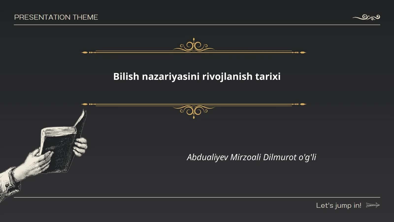 Bilish nazariyasini rivojlanish tarixi