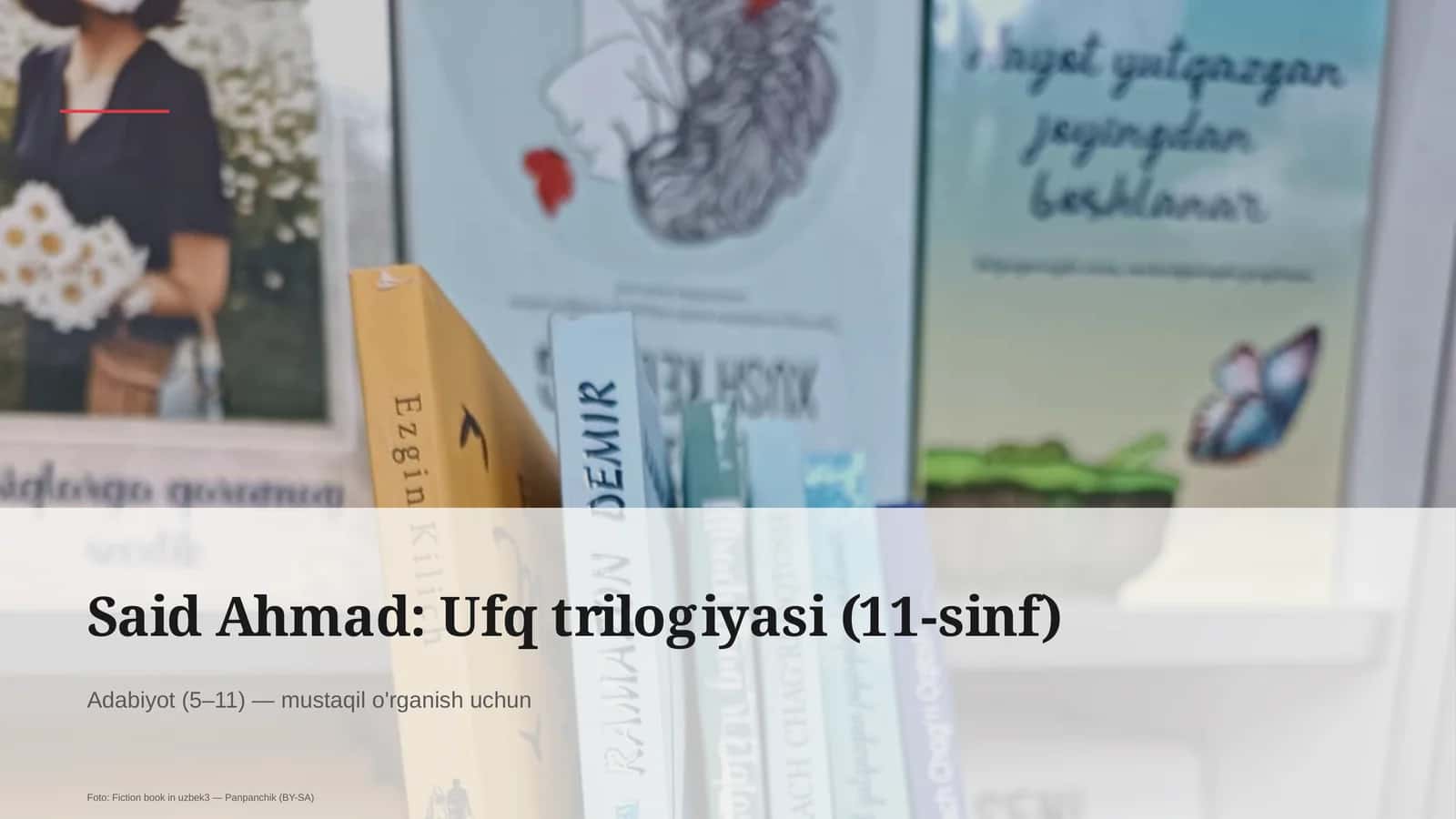 Said Ahmad: Ufq trilogiyasi (11-sinf)