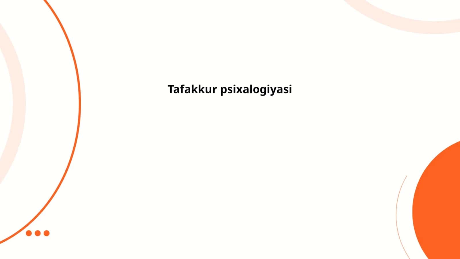 Tafakkur psixalogiyasi