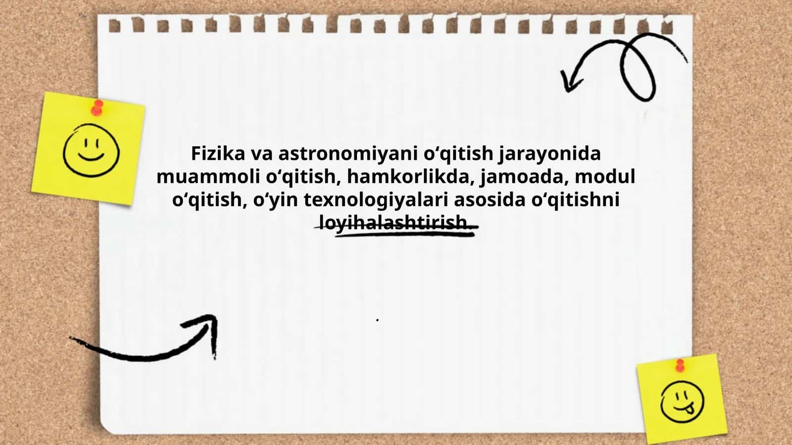 Fizika va astronomiyani oʻqitish