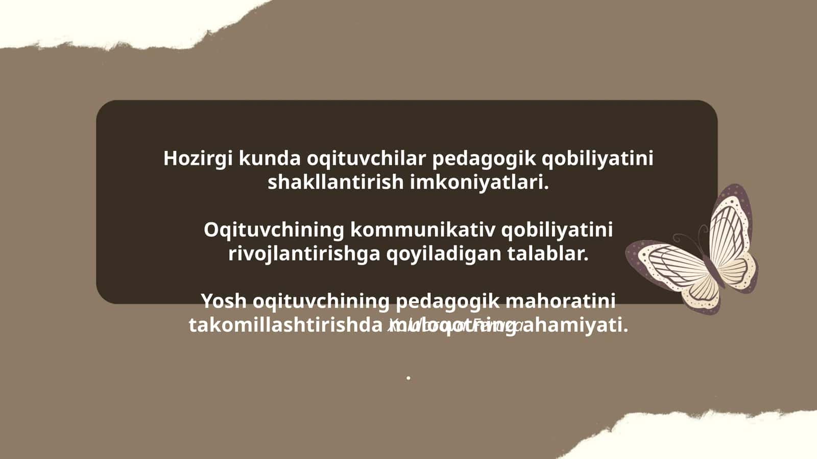 Hozirgi kunda oqituvchilar pedagogik qobiliyatini shakllantirish imkoniyatlari