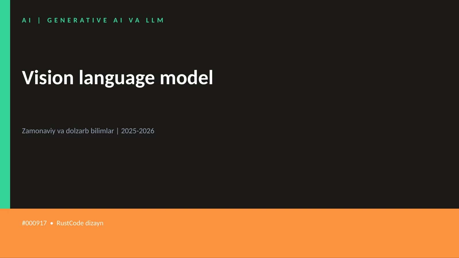 Vision language model